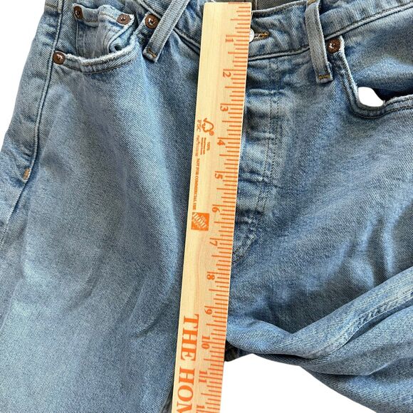 Agolde Jeans Size 25 Nico High Rise Slim Fit Button Fly Skinny Light Wash Blue - Picture 7 of 10